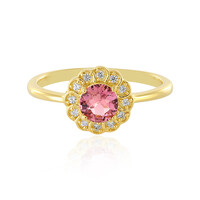 Anillo en plata con Turmalina rosa