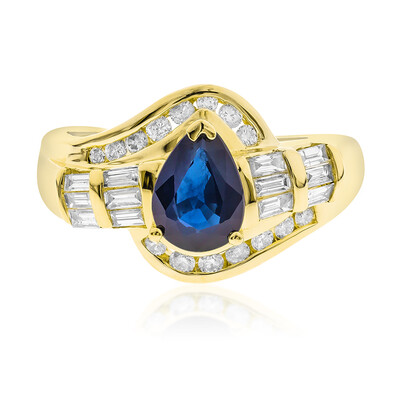 Anillo en oro con Zafiro de Ceilán (CIRARI)
