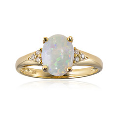 Anillo en oro con Ópalo de Australia
