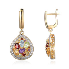Pendientes en plata con Amatista de Zambia