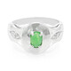 Anillo en plata con Crisoprasa imperial