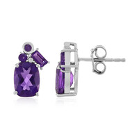 Pendientes en plata con Amatista