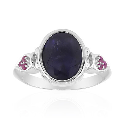 Anillo en plata con Iolita de Madagascar (Remy Rotenier)