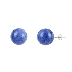 Pendientes en plata con Sodalita