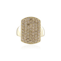Anillo en oro con Diamante champán VS1