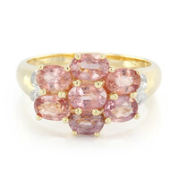 Anillo en oro con Zafiro Padparascha no calentado (AMAYANI)