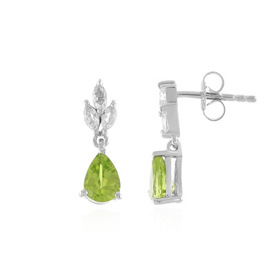 Pendientes en plata con Peridoto