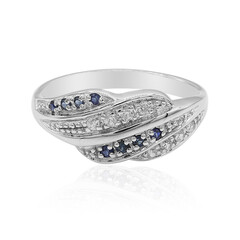 Anillo en plata con Zafiro azul