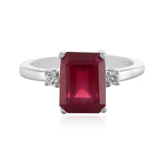Anillo en plata con Rubí de Madagascar