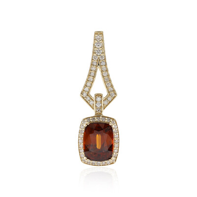 Colgante en oro con Zircón crepúsculo (de Melo)
