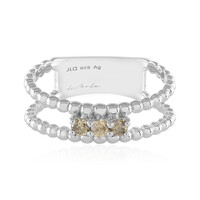 Anillo en plata con Diamante I3 champán (de Melo)