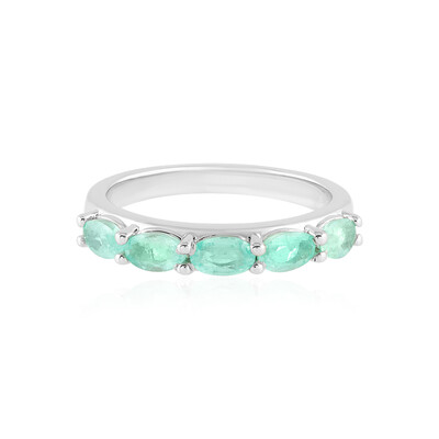 Anillo en plata con Esmeralda de Colombia