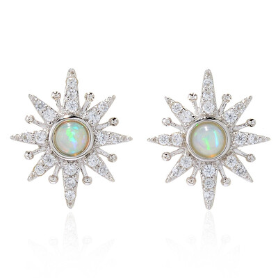 Pendientes en plata con Ópalo de Welo (Dallas Prince Designs)