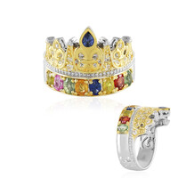 Anillo en plata con Zafiro rosa de Madagascar (Dallas Prince Designs)