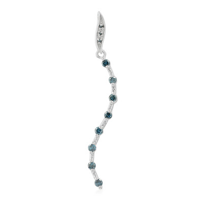 Colgante en plata con Diamante fantasía