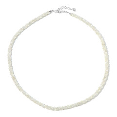 Collar en plata con Piedra de Luna blanca
