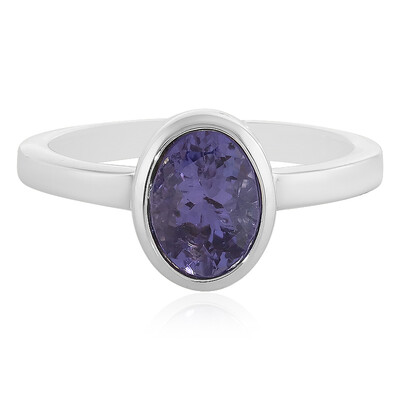 Anillo en plata con Tanzanita
