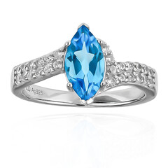 Anillo en plata con Topacio de Marambaia