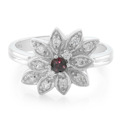 Anillo en plata con Rubí de Malawi
