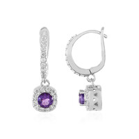 Pendientes en plata con Amatista de Siberia