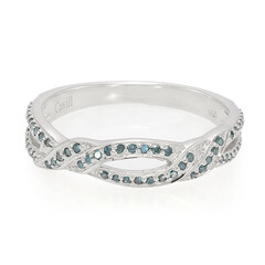 Anillo en plata con Diamante fantasía