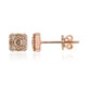 Pendientes en oro con Diamante rosa de Francia de Argyle SI1 (Annette)