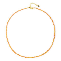 Collar en plata con Zafiro miel