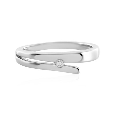 Anillo en plata con Diamante I4 (J)