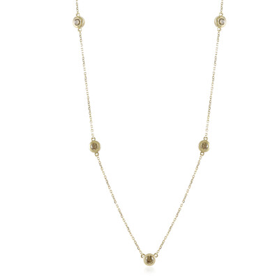 Collar en oro con Diamante champán I2
