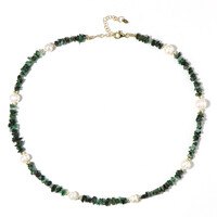 Collar en plata con Esmeralda de Zambia (Riya)