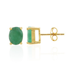 Pendientes en plata con Esmeralda de Brasil