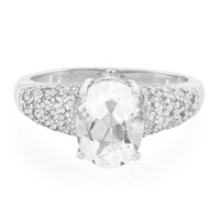 Anillo en plata con Petalita