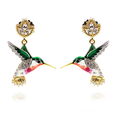Pendientes en plata con Topacio blanco (Dallas Prince Designs)