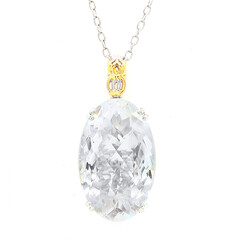 Collar en plata con Cuarzo blanco (Gems en Vogue)