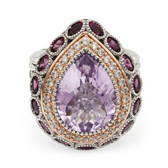 Anillo en plata con Amatista Rosa de Francia (Dallas Prince Designs)