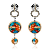 Pendientes en plata con Piedra preciosa (Dallas Prince Designs)