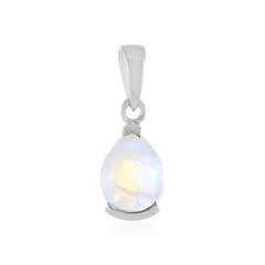 Colgante en plata con Piedra de Luna arcoíris