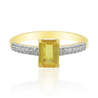 Anillo en oro con Zafiro amarillo de Ban Ka Cha