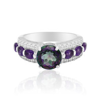 Anillo en plata con Cuarzo místico
