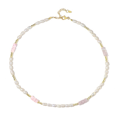Collar en plata con Morganita de Madagascar (Riya)
