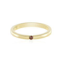 Anillo en plata con Diamante rojo I2