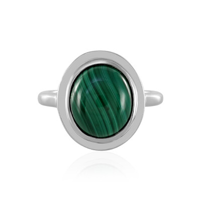 Anillo en plata con Malaquita (MONOSONO COLLECTION)