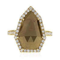 Anillo en oro con Diamante chocolate SI2 (CIRARI)