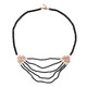 Collar en plata con Piedra de Luna arcoíris (KM by Juwelo)