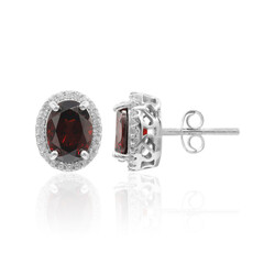 Pendientes en plata con Granate