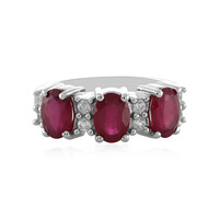Anillo en plata con Rubí de Madagascar