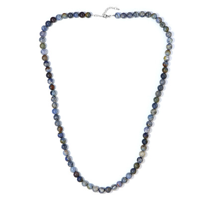 Collar en plata con Dumortierita