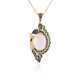 Collar en plata con Cuarzo rosa (Adela Silber)