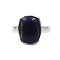 Anillo en plata con Sodalita