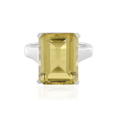 Anillo en plata con Quarzo limón